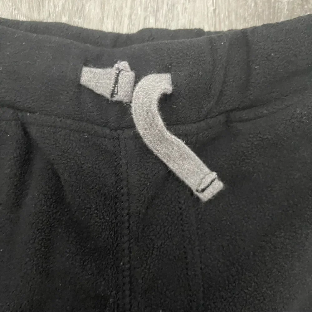 Carter’s Kid’s Black Pull On Drawstring Fleece Straight Leg Sweatpants Size 4